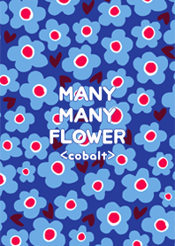 MANY MANY FLOWER <cobalt>