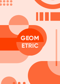 Geometric Flat Vermilion
