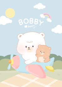 Bobby Bear. Airplane.