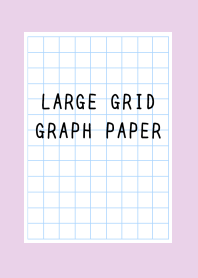 LARGE GRID GRAPH PAPER/LIGHT PURPLE
