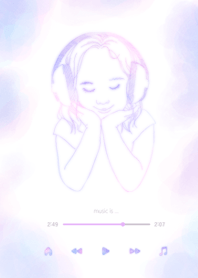 Relaxing music.