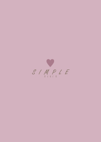 DUSKY PINK BROWN.SIMPLE -HEART- 37