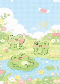 Chill Green Frog.