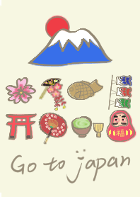 富士山系列-富士山櫻花與日本小物
