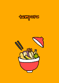 Cute theme of tempura