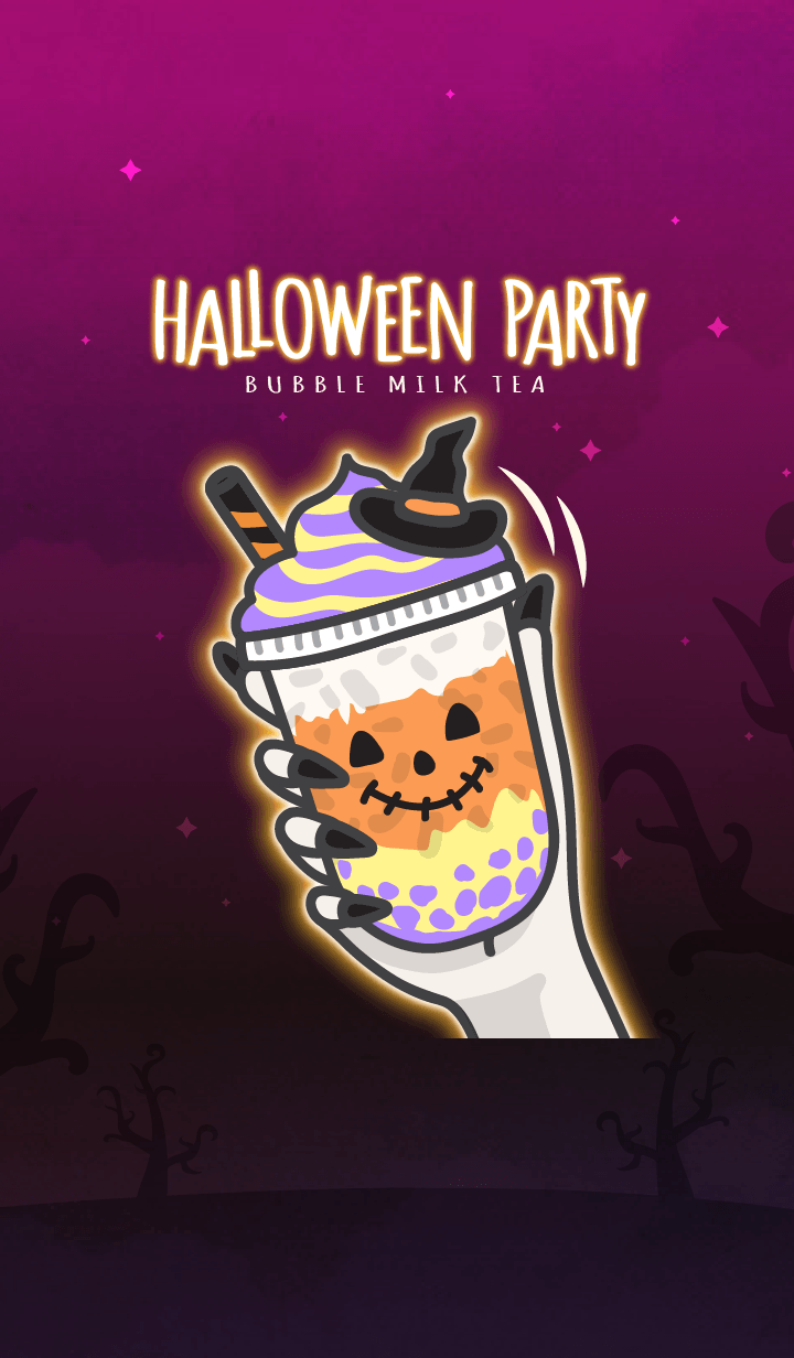 Bubble milk tea cafe 6 (Halloween)