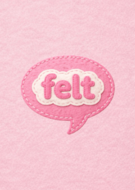 심플한 펠트 질감의 핑크