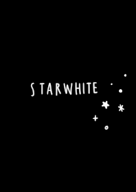 White star on black background.