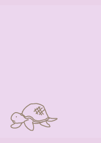 Laid back Turtle light purple