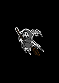 Q Grim reaper pure black theme