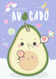 Avocado Unicorn Lover (pastel ver.)