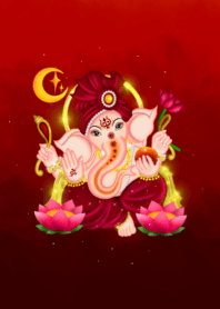 Lord Ganesha, the god of success(Red)