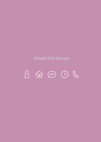 Simple life design -autumn purple-