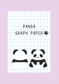 PANDA GRAPH PAPER-LIGHT PURPLE
