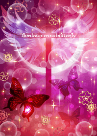 全運気アップ！ Bordeaux cross butterfly