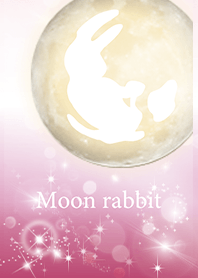 ピンク : 運気上昇の月と兎