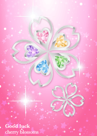 Good luck! cherry blossoms[Pink]