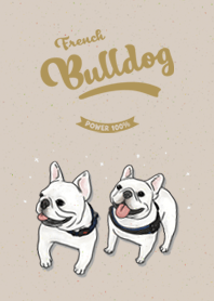 French Bulldog white / beige