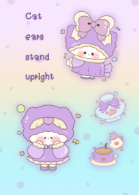 Cat ears stand upright1