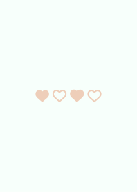 Minimalist Mint & Orange - Heart Ver.