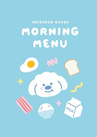 ธีมไลน์น้องโจและอาหารเช้า