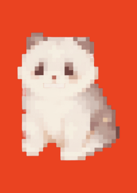 Tema Panda Pixel Art Vermelho 03