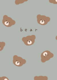 Teddy Bear pattern. blue.