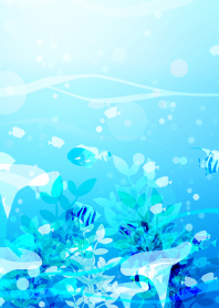 青い魚と熱帯の海#fresh