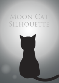 Moon Cat Silhouette