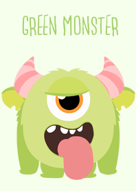Cute green monster