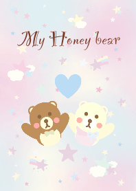 My honey bear with pastel star!