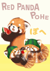 小熊貓Pohe  朋友 西瓜