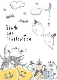 Sederhana Berbagai kucing Halloween