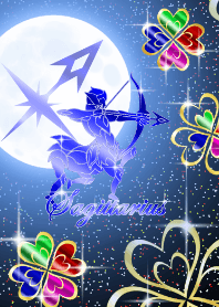 Zodiac signs Sagittarius -Clover Moon-