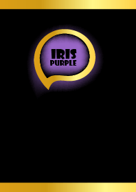 Iris Purple Gold Black Theme