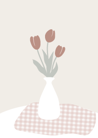 Simple Cute Tulip Line Theme Line Store Simple Cute Tulip Line Theme Line Store