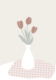 simple cute tulip
