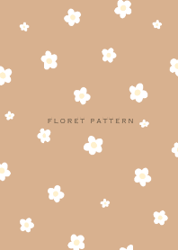 Floret Pattern  - 02-02 Beige 01