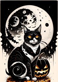 halloween cat 777E6e