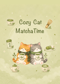 Cozy Cat Matcha Time V.2