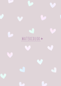 หัวใจปุย: สีน้ำ / สีเบจสีชมพู WV