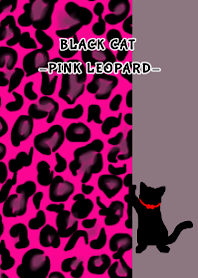 BLACK CAT -PINK LEOPARD-