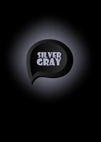 Silver Gray Button In Black