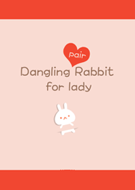 Dangling pair rabbit (lady)