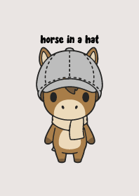 A horse in a hat.