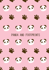 PANDA AND FOOTPRINTS Theme PINK