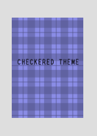 BLUE PURPLE CHECKERED THEME-GRAY