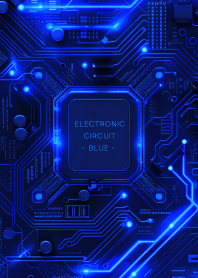 電子回路 - 青色 -