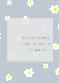 flower pattern / dustyblue