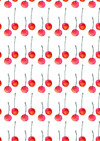 Simple watercolor cherries